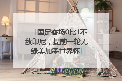 国足客场0比1不敌印尼，提前一轮无缘美加墨世界杯